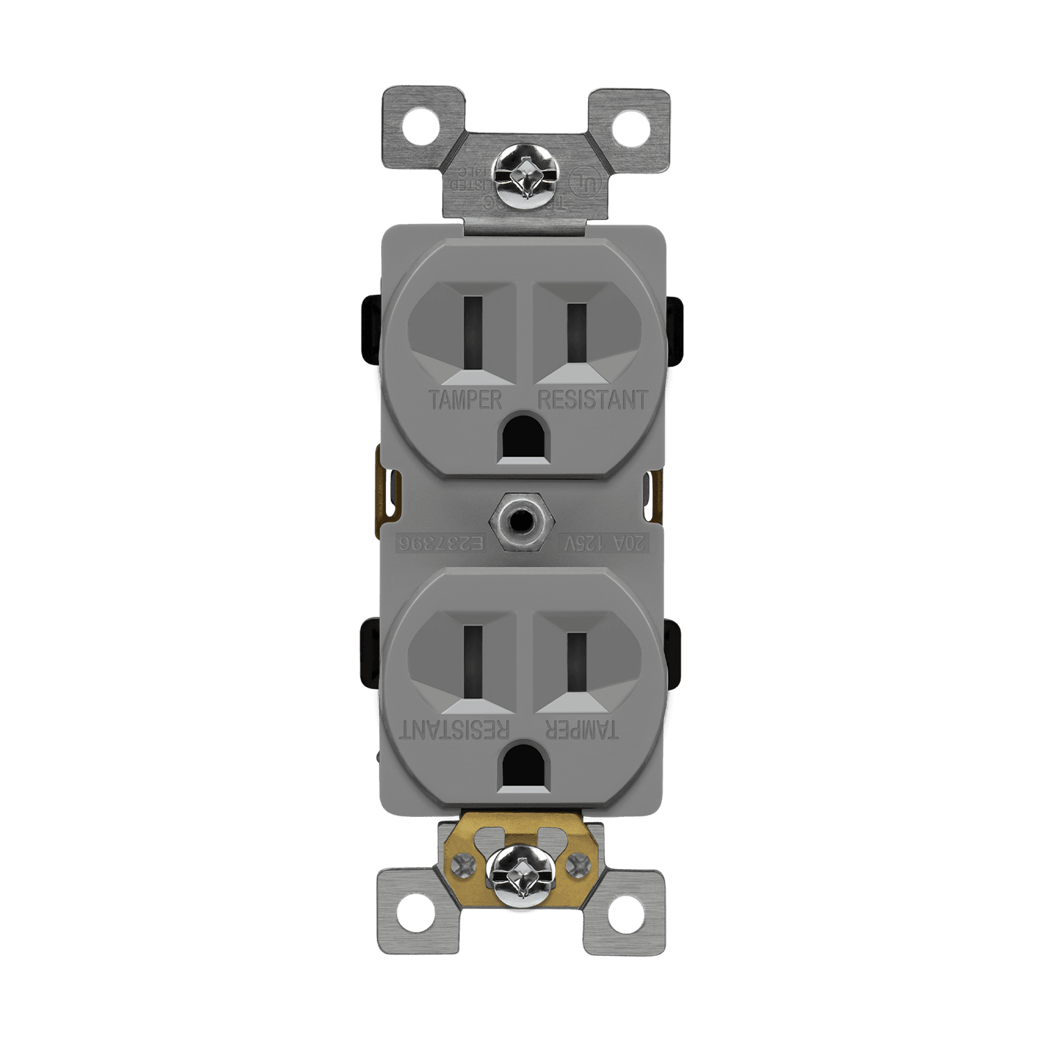 Residential Grade 15A Tamper and Weather Resistant Duplex Receptacle 5-15R | Self-Grounding Outdoor Outlet
