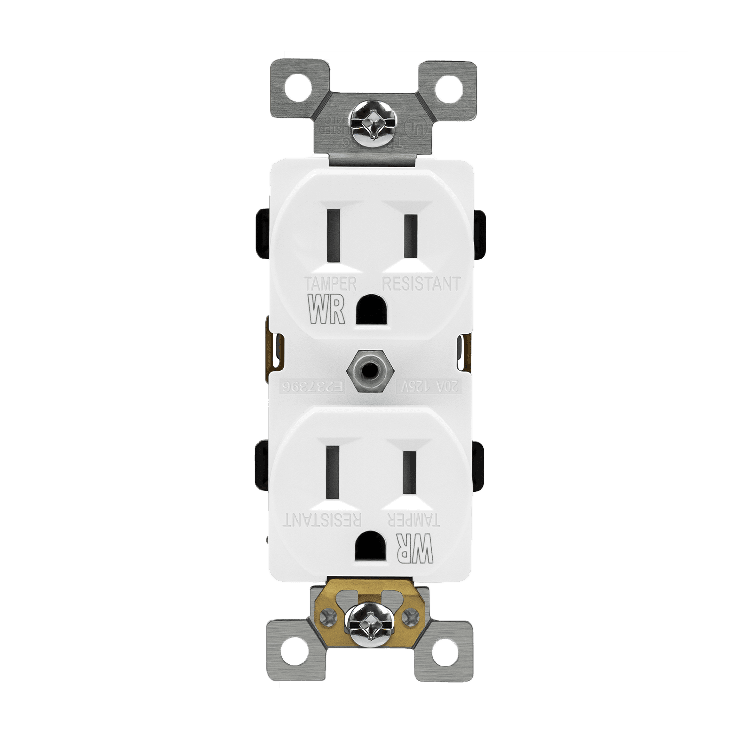 15Amp Duplex Receptacle | Tamper/Weather Resistant | 125V | 5-15R | Residential Grade