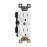 Residential Grade 15A Tamper and Weather Resistant Duplex Receptacle 5-15R | Self-Grounding Outdoor Outlet