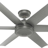 52 Inch Jetty Outdoor Ceiling Fan | 6 Matte Blades | 3 Speeds | Hunter 51731, 51202/03