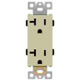 20 Amp Duplex Decorator Receptacle | 125V | 5-20R | Residential Grade | Enerlites 62001