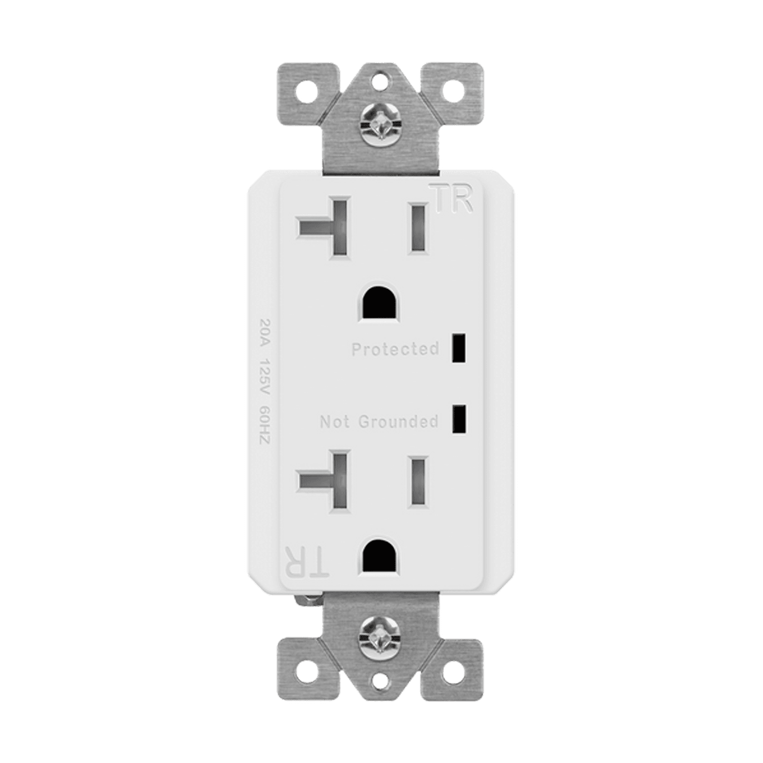 20Amp Duplex Receptacle | Tamper Resistant with Surge Suppressor | 125V | 5-20R | Residential Grade