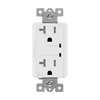 20Amp Duplex Receptacle | Tamper Resistant with Surge Suppressor | 125V | 5-20R | Residential Grade