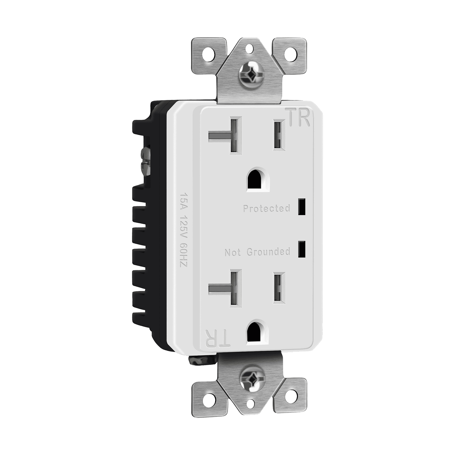ENERLITES 62001-TRSS 20A tamper-resistant duplex receptacle with built-in surge suppressor 900 joules UL CUL listed