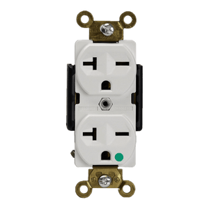 ENERLITES 62021 hospital grade 20A receptacle, NEMA 6-20R, UL listed, impact-resistant thermoplastic - Available at Electrical Marketplace