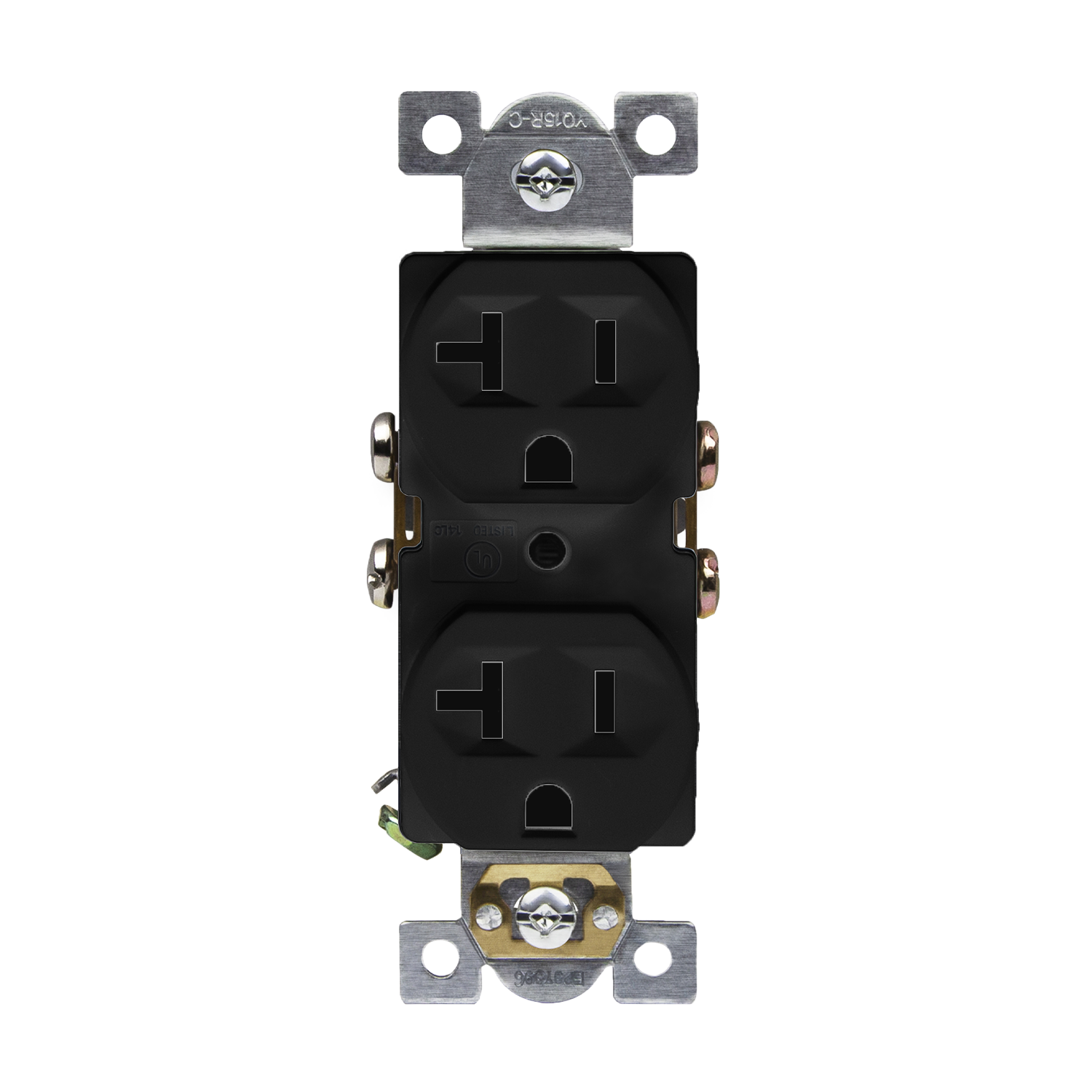 Enerlites 62040 duplex receptacle with break-off tabs and plaster ears