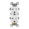 ENERLITES 62040-TWR 20A commercial grade tamper and weather resistant duplex receptacle 5-20R with thermoplastic construction, shallow design, and UL listing.