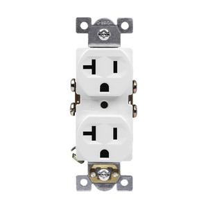 Enerlites 62040 20A commercial grade duplex receptacle - Available at Electrical Marketplace