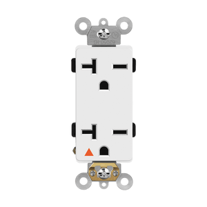 20 Amp Decorator Receptacle | Isolated | 250V | Industrial Grade