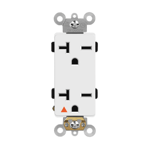 ENERLITES 62050-IG isolated ground decorator duplex receptacle 20A NEMA 6-20R UL listed for hospitals and commercial use - Available at Electrical Marketplace