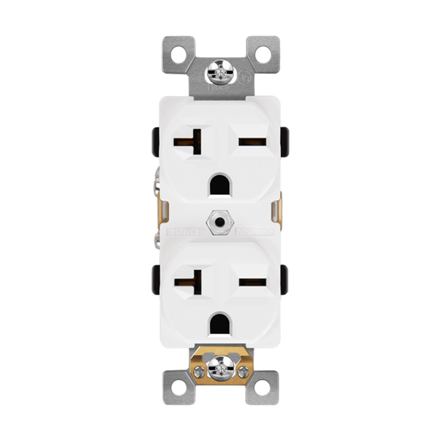 Industrial Grade Heavy Duty 20A Duplex Receptacle, 6-20R
