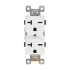 ENERLITES 62081 Industrial Grade 20A Duplex Receptacle, 6-20R, heavy-duty, back wired, self-grounding