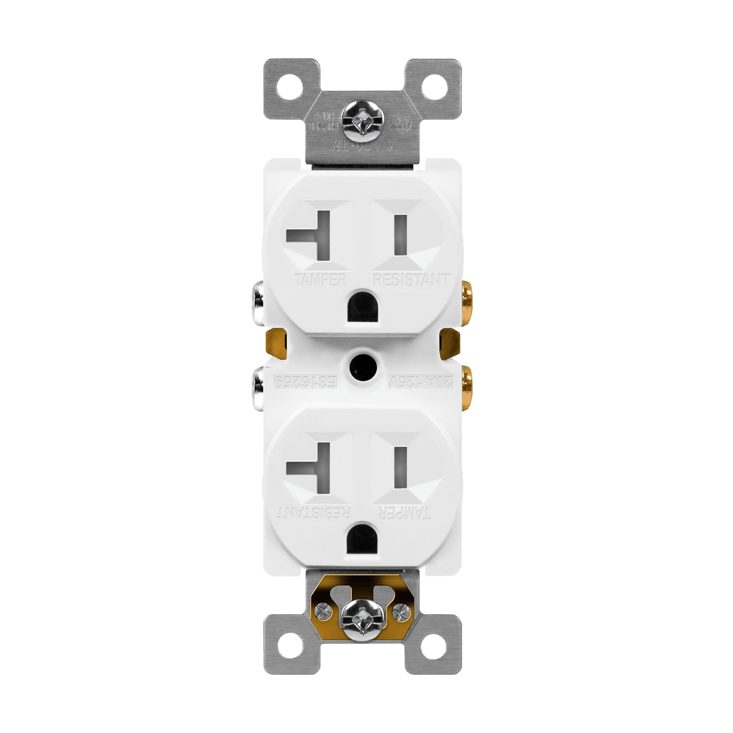 20Amp Duplex Receptacle | Tamper Resistant | 125V  | 5-20R | Residential Grade