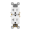 Residential Grade 20A Tamper-Resistant Duplex Receptacle | Self-Grounding Polycarbonate Outlet