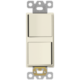 15Amp Dual 3-Way Decorator Switch | 120V | Residential Grade | Enerlites 62835