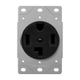 Industrial Grade, Flush Mount Receptacle, 30A, 125/250V 3-Pole, 4-Wire Grounding, NEMA 14-30R