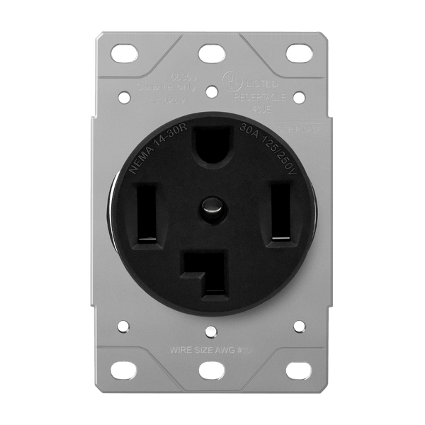 Industrial Flush Mount Receptacle | NEMA 14-30R