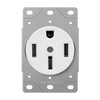 Industrial Grade, Flush Mount Receptacle, 50A, 125/250V 3-Pole, 4-Wire Grounding