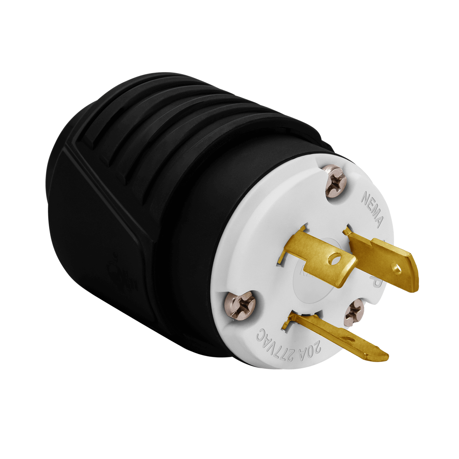 Industrial Straight Blade Locking Plug | 20 Amp, 277V | NEMA L7-20P