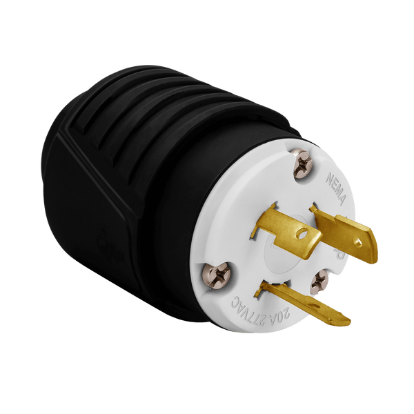 Industrial Straight Blade Locking Plug | 20 Amp, 277V | NEMA L7-20P