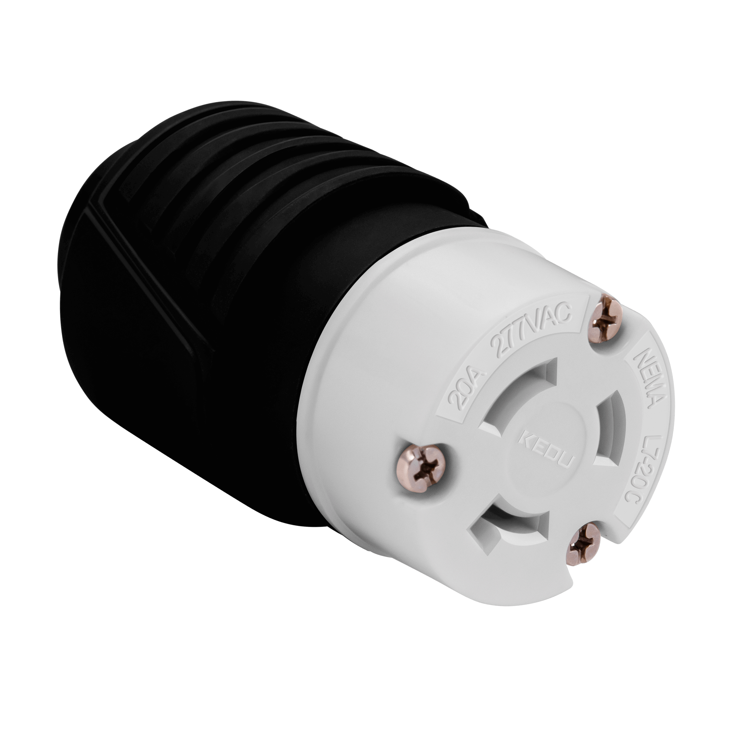 Industrial Straight Blade Locking Connector | 20 Amp, 277V | NEMA L7-20C