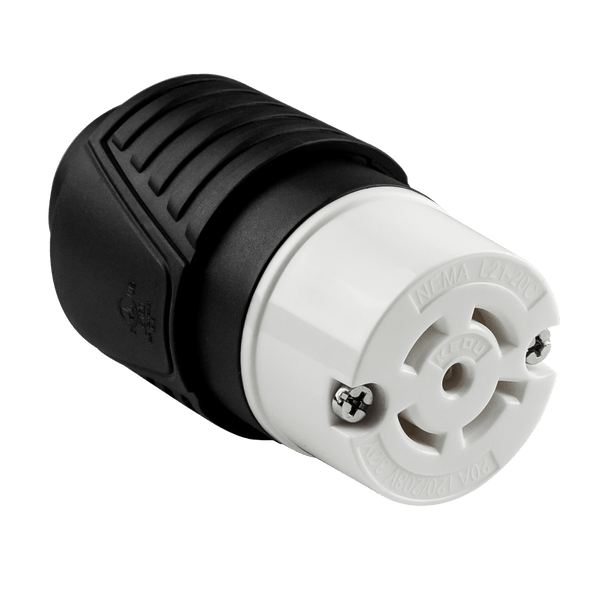 Industrial Straight Blade Locking Connector | NEMA L21-20C