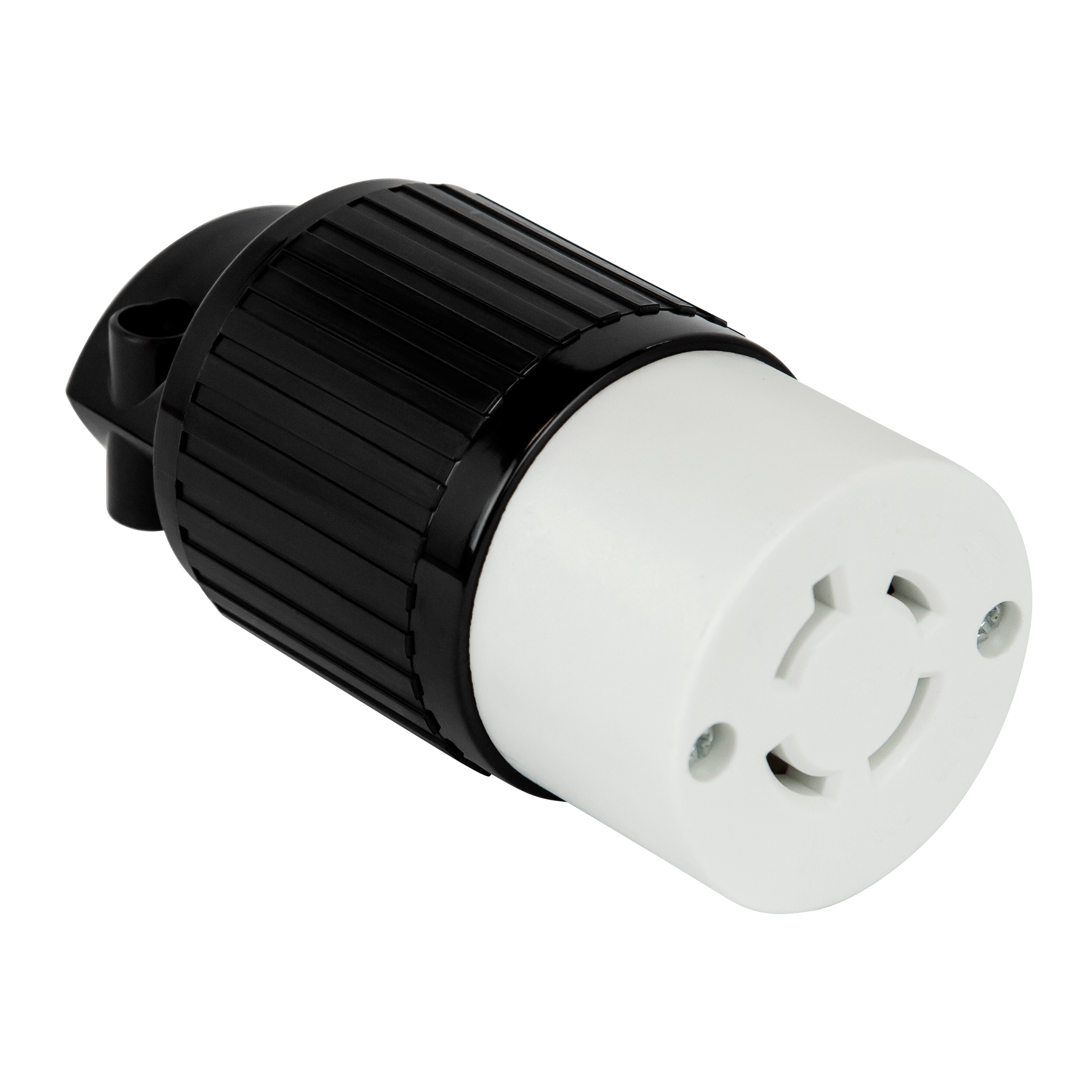 Industrial Straight Blade Locking Connector | 20 Amp, 125/250VAC | NEMA L15-20C