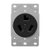 Industrial Grade, Flush Mount Receptacle, 30A, 125/250V 3-Pole, 3-Wire Grounding, NEMA 10-30R
