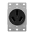 Industrial Grade, Flush Mount Receptacle, 50A, 125/250V 3-Pole, 3-Wire Grounding, NEMA 10-50R