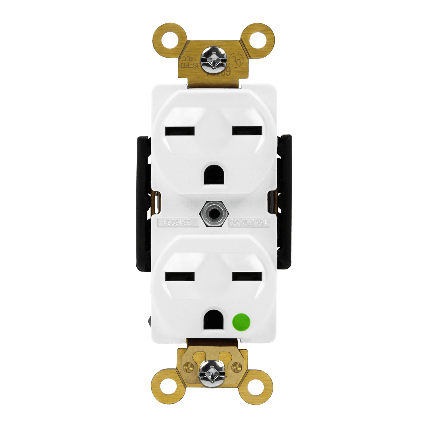 15 Amp Duplex Receptacle | 250V | 6-15R | Hospital Grade | Enerlites 68151