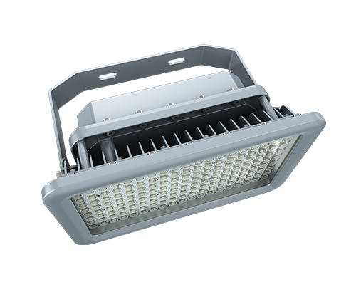 LED Explosion Proof Light, Class I Division II rated, 5000K, dimmable, 100-277V, EPC A Series, available in 60W, 80W, 100W, 150W, 200W, 250W, 300W, and 400W.