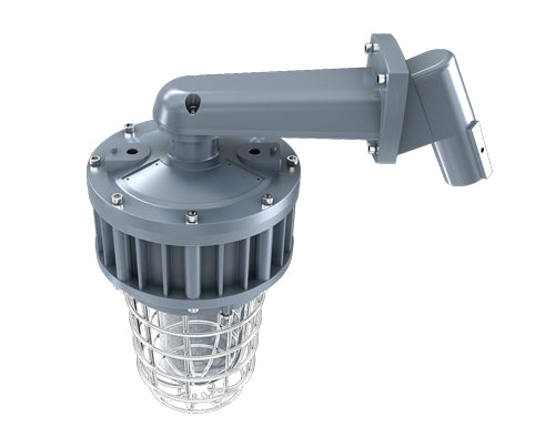 LED Explosion Proof Jelly Jar Light, Class I Division I rated, 5000K color temperature, dimmable, 100-277V, EPC G Series, available in 20W, 30W, and 40W options.