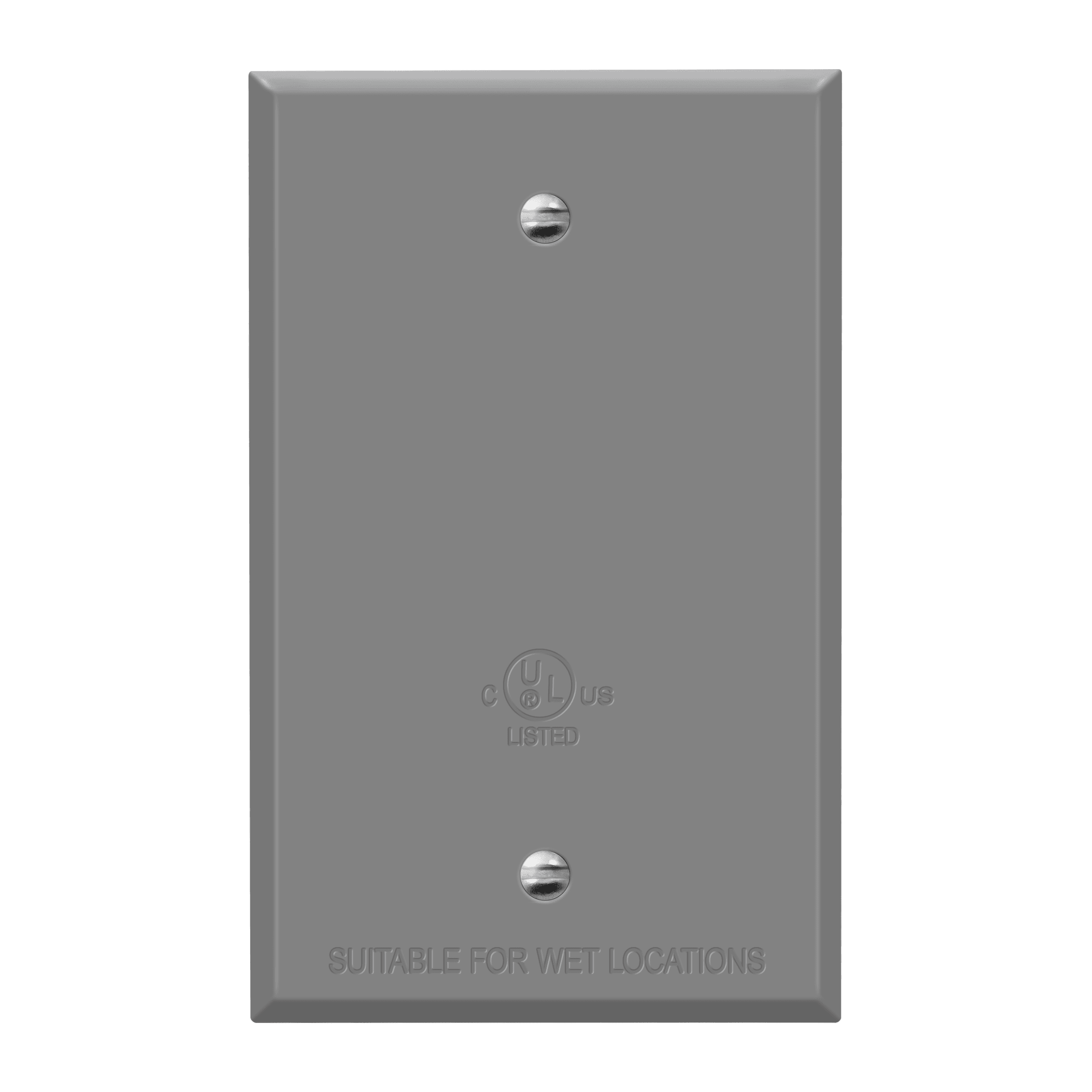 1-Gang Weatherproof Metal Blank Wall Plate | Enerlites 7701-WP