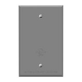 Enerlites 7701-WP 1-Gang Weatherproof Metal Blank Wall Plate with gasket