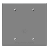 2-Gang Weatherproof Metal Blank Wall Plate | Enerlites 7702-WP