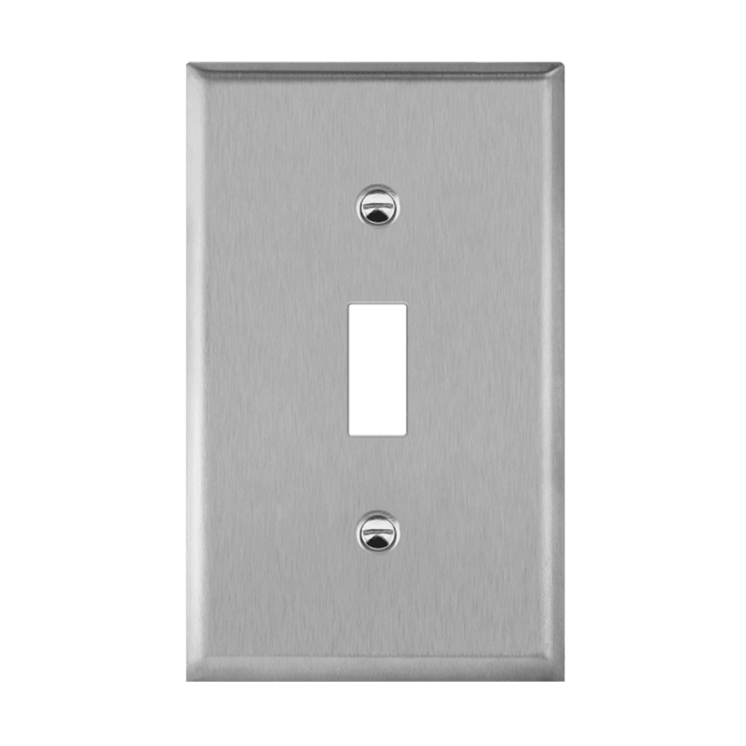 1-Gang Toggle Switch Wall Plate | Mid-Size | Stainless Steel | Enerlites 7711M
