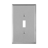 ENERLITES 7711O toggle switch one-gang metal wall plate, oversize, made of 430 stainless steel, UL listed