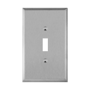 1-Gang Toggle Switch Wall Plate | Over-Sized | Stainless Steel