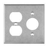 ENERLITES 772151 stainless steel two-gang wall plate for duplex and single receptacle