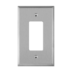 1-Gang Decorator Wall Plate | Over-Sized | Stainless Steel