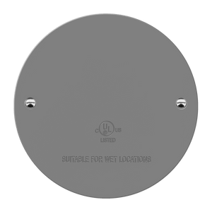 4" Round Blank Metal Weatherproof Cover | Enerlites 7740-WP - Available at Electrical Marketplace