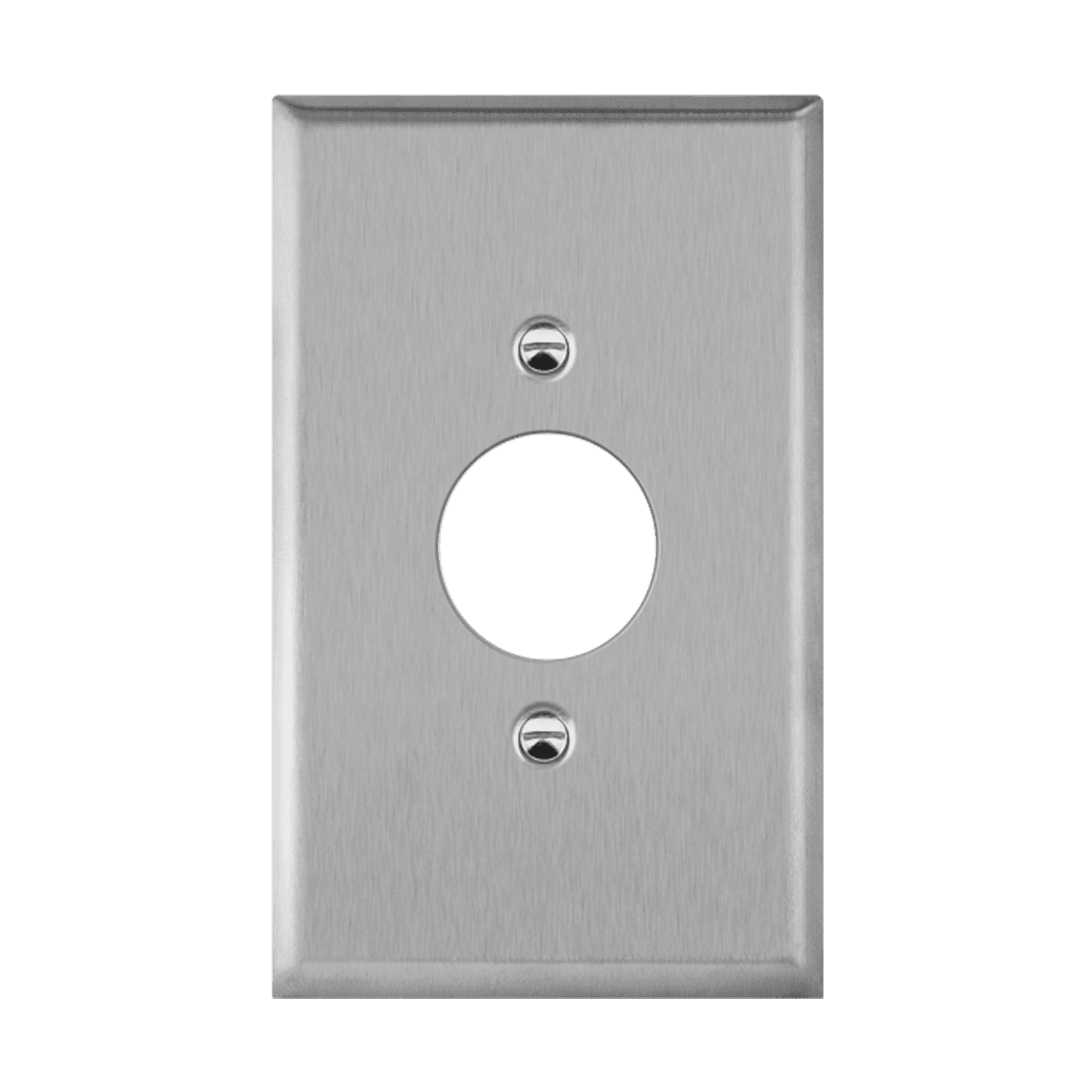 1-Gang Single Receptacle Wall Plate | Over Size | Stainless Steel | Enerlites 7751O