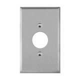 stainless steel oversize wall plate single receptacle 1 gang heavy duty