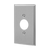 Commercial Grade 1-Gang, Single Receptacle Wall Plate | Stainless Steel