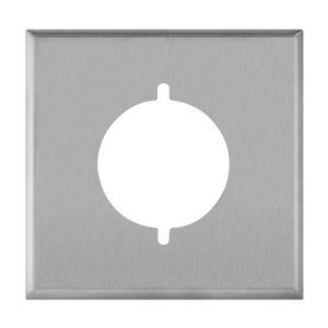 Enerlites 7772 430 stainless steel power outlet receptacle two-gang wall plate UL listed - Available at Electrical Marketplace