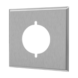 Enerlites 7772 430 stainless steel power outlet receptacle two-gang wall plate UL listed