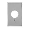Enerlites 7861 stainless steel wall plate with 1.6-inch opening for locking device receptacle