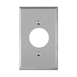 Enerlites 7861 stainless steel wall plate with 1.6-inch opening for locking device receptacle