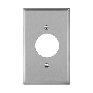 Enerlites 7861 stainless steel wall plate with 1.6-inch opening for locking device receptacle - Available at Electrical Marketplace