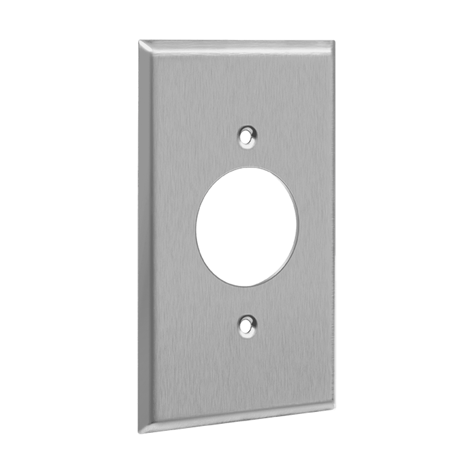 Enerlites 7861 stainless steel wall plate with 1.6-inch opening for locking device receptacle